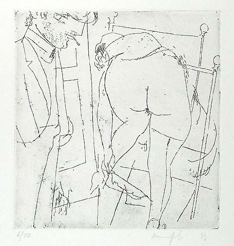 Alberto Manfredi, the painter and his model